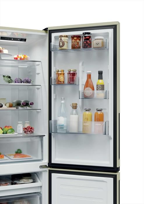 CANDY - Frigorifero combinato CNCQ2T518EC Classe E 279 lt-Crema