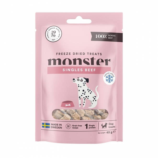 Monster Dog Frysetørkede godbiter Storfe
