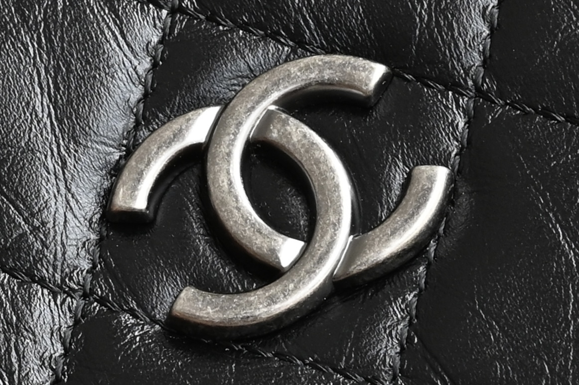 Gabrielle Backpack (Small) in Black Aged & Smooth Calfskin with Mixed Gold & Silver Hardware (Model A94485) - Mocuir