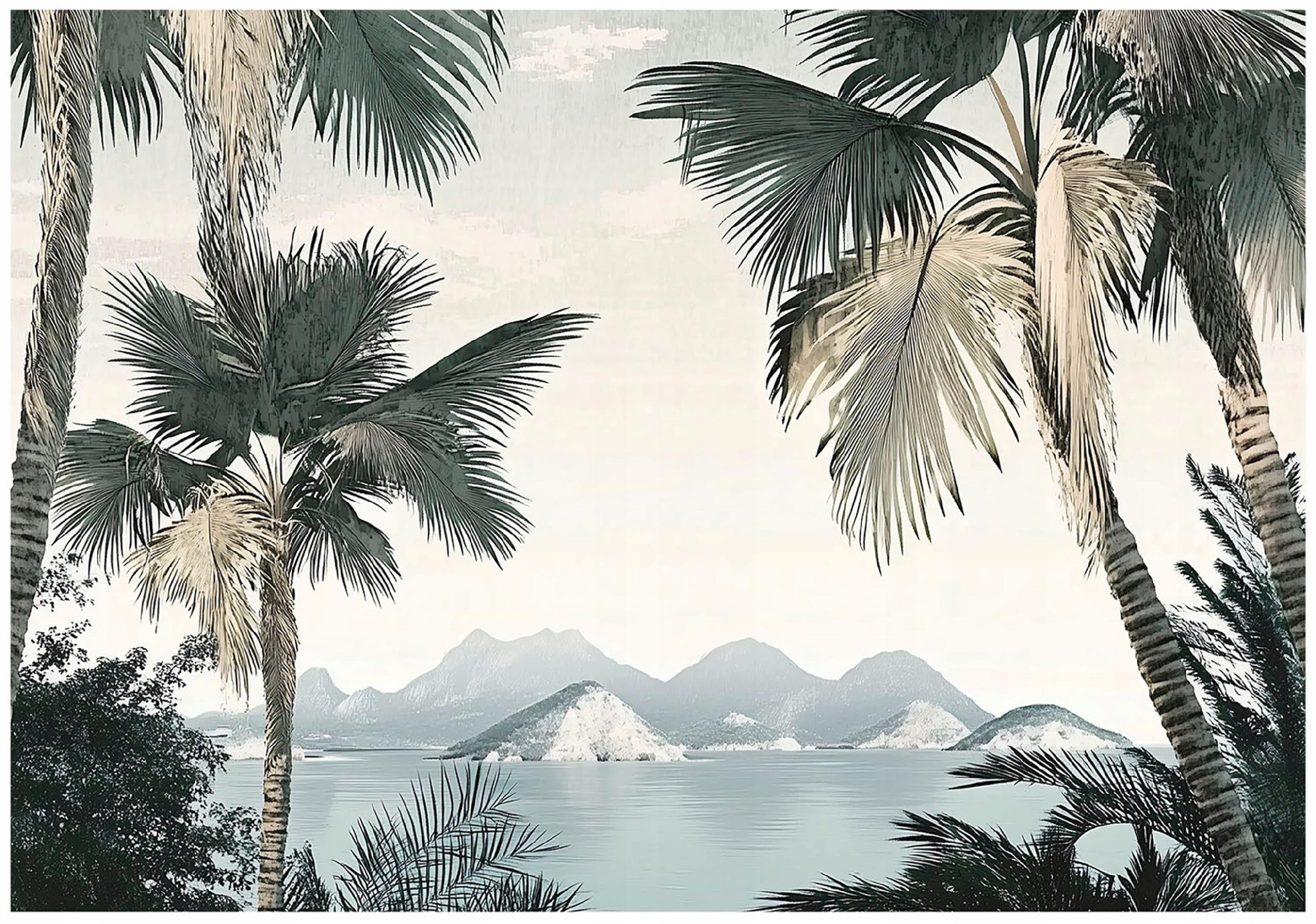 Jungle wall mural mountains forest bedroom living room wallpaper non-woven
