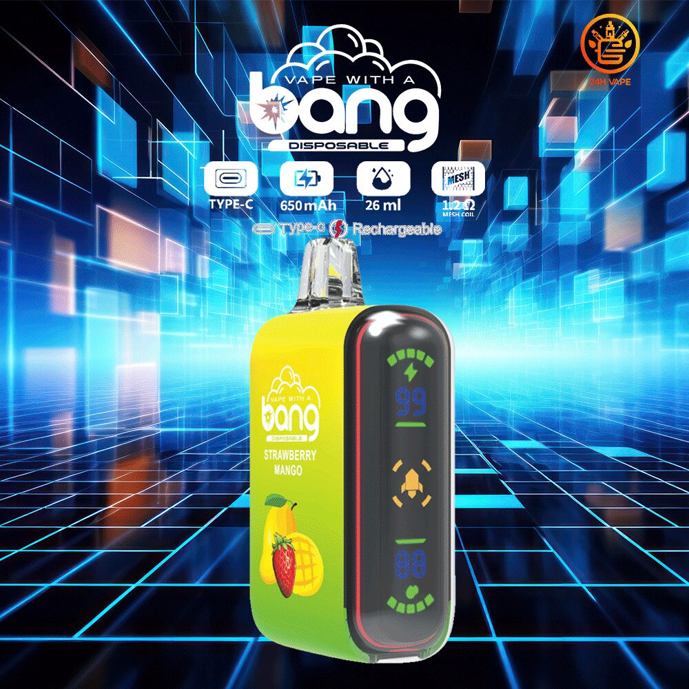 （3 pieces）Bang Rocket 18000 Puffs Dual Mesh Disposable Vape Electronic Cigarette Pod
