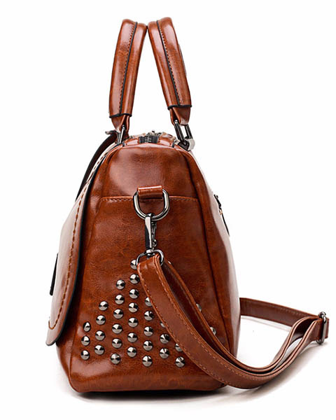 Ladies Soft Leather Fashion All-Match Messenger Bag