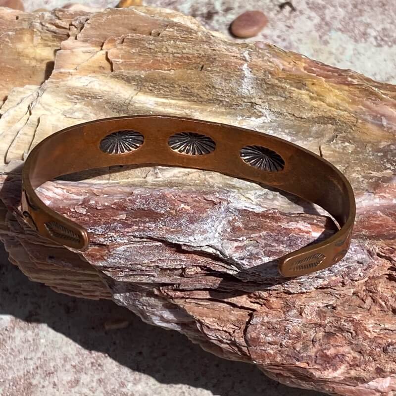 Vintage Solid Copper Cuff Indian Bracelet