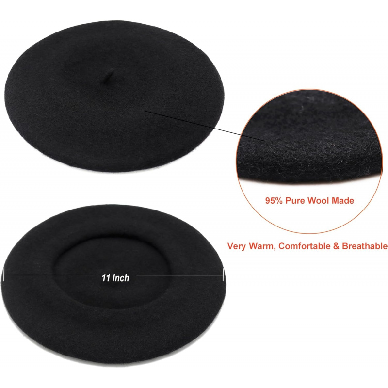 Wool Beret Hat