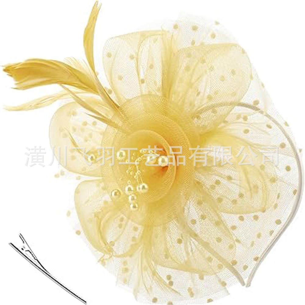 Feather hairband headdress