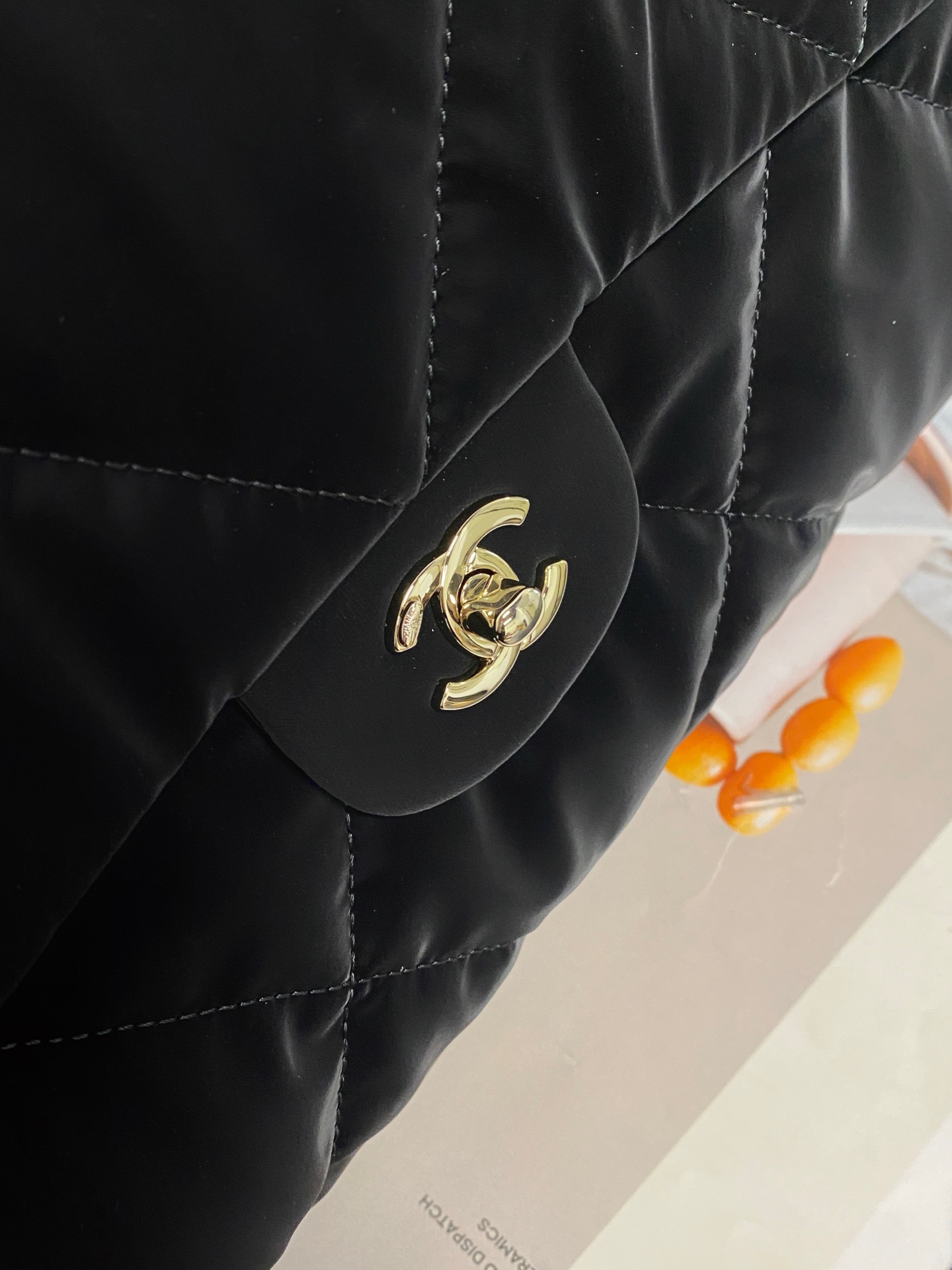 25N Ski Collection Large Hobo  Bowling Bag in Black Technical Suede Nylon with Gold Hardware (Model AM7141) - Mocuir