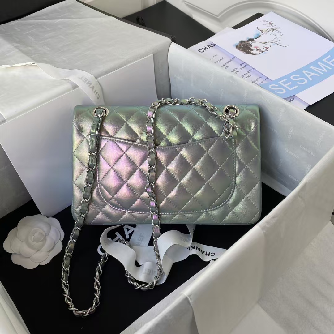 Small Classic Handbag Gradient Metal