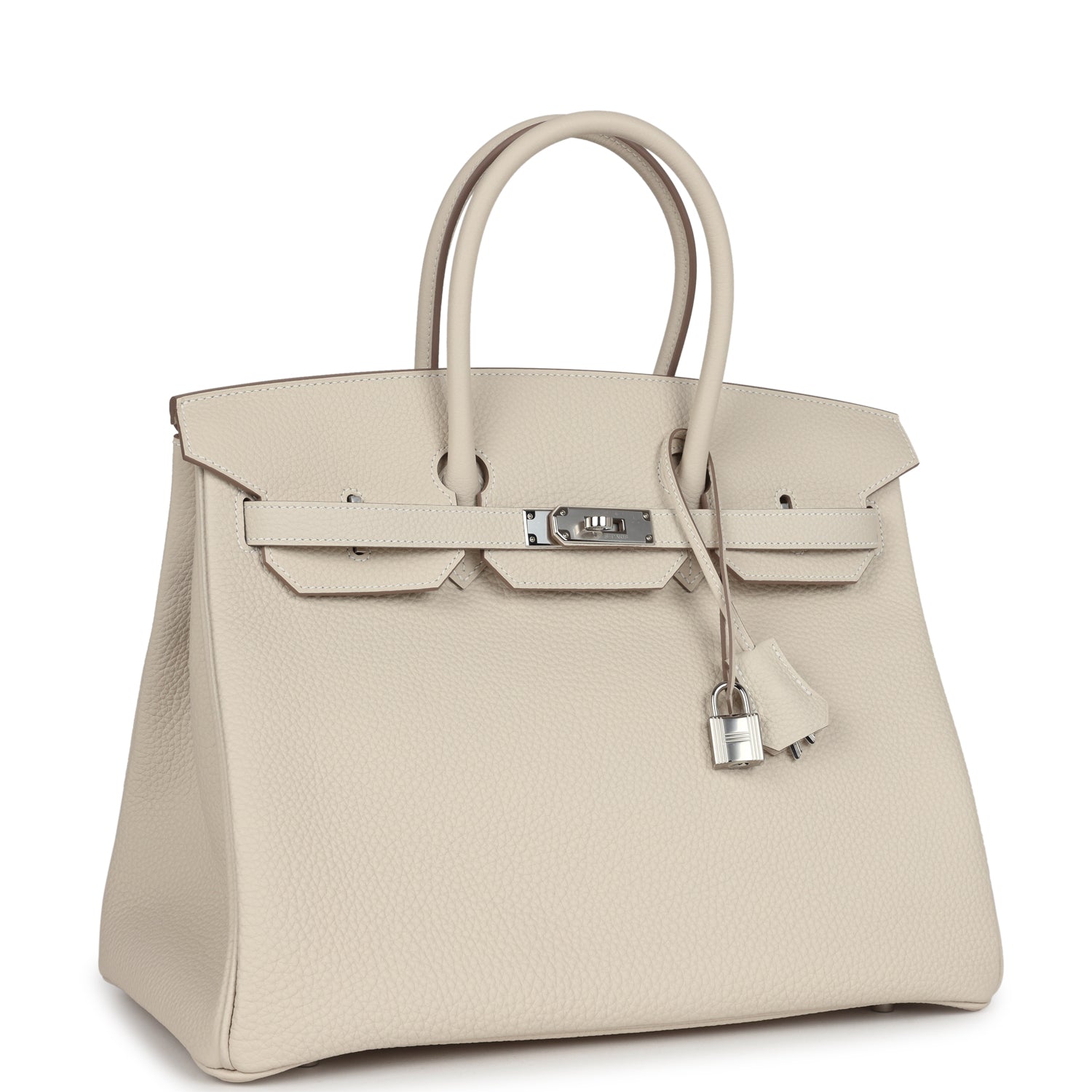Birkin 35 Craie Togo Palladium Hardware