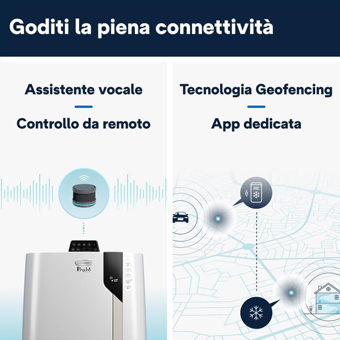 DE LONGHI - PAC EX130 CST WIFI Condizionatore portatile-Bianco