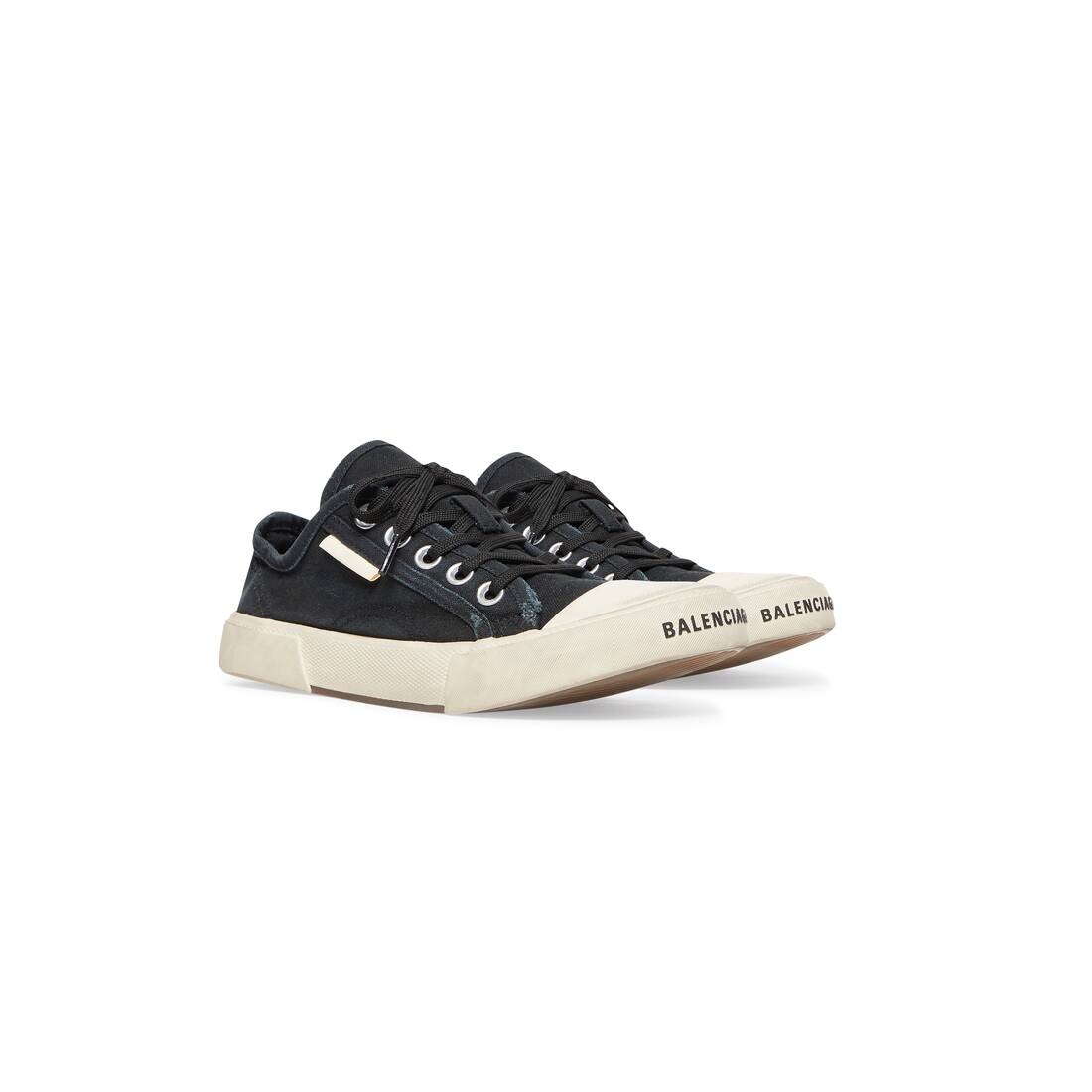 Mens Paris Low Top Sneaker in Black