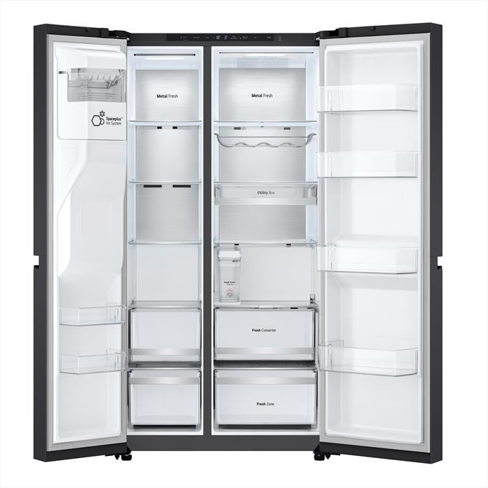 LG - Frigorifero side by side GSLE91EVAC Classe C-Essence Black Steel