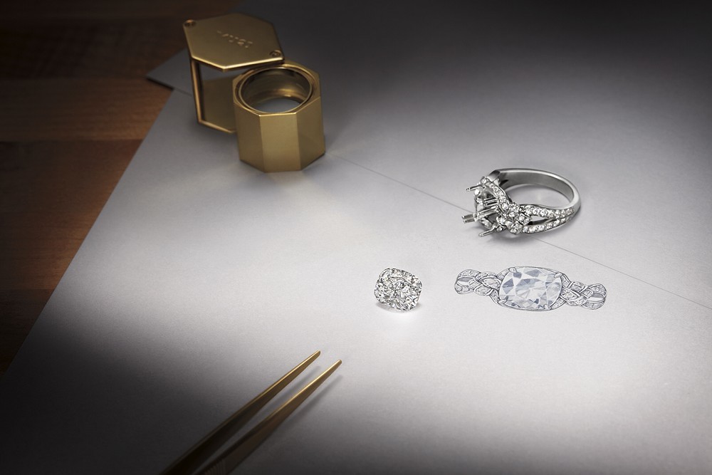 3.15CT Cushion Cut Diamond Knot Ring