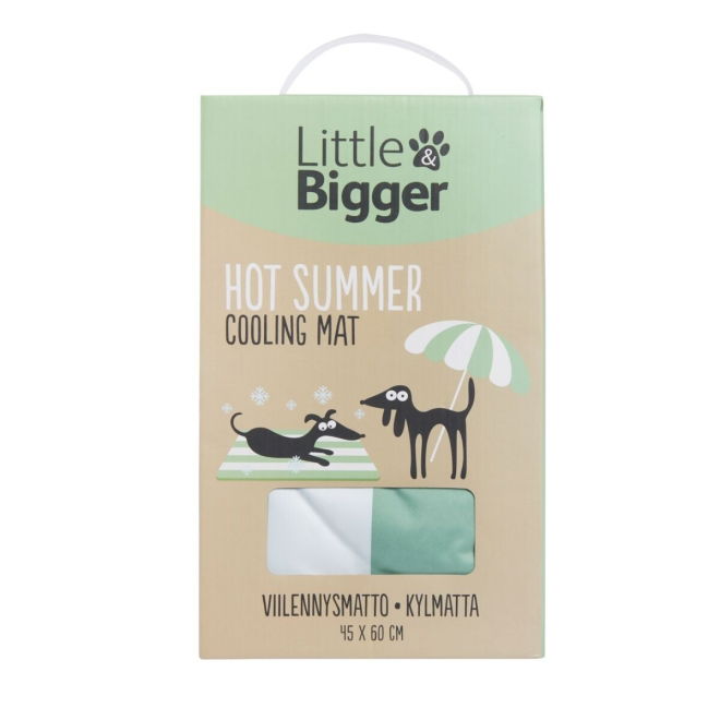 Little&Bigger HotSummer Kjølematte Stripete Grønn