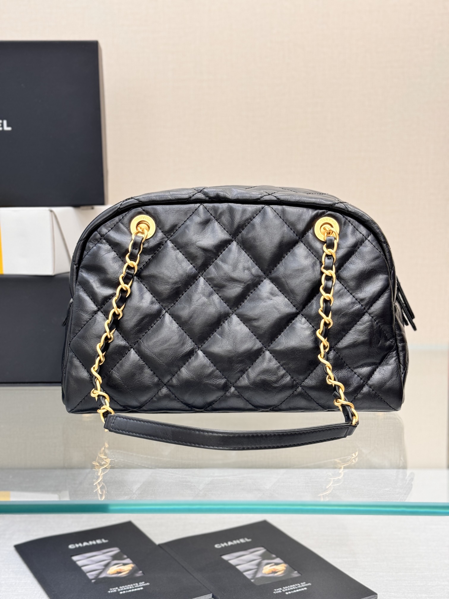 24B Trendy CC Bowling Bag - Mocuir