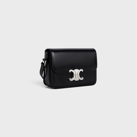 TEEN TRIOMPHE BAG IN SHINY CALFSKIN BLACK