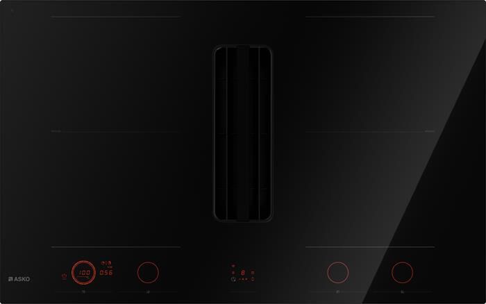 ASKO - Piano cottura induzione HIHD 854 GF 83 cm-Vetro nero