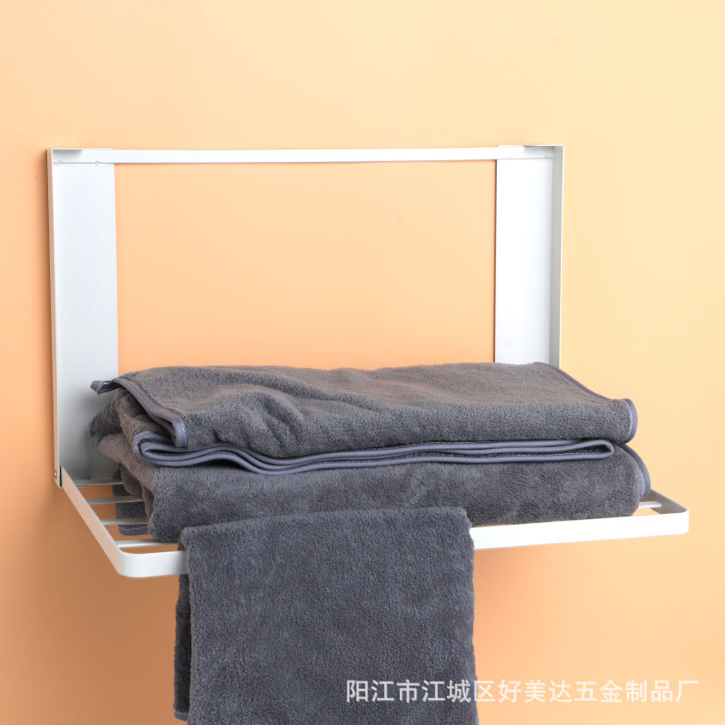 Installation-free Foldable Washing Machine Side Clothes Storage Shelf Refrigerator Fitting Rack Balcony Gap Magnetic Hanger