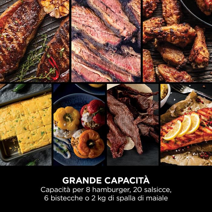 NINJA - BBQ elettrico Woodfire+affumicatore OG701EU-nero