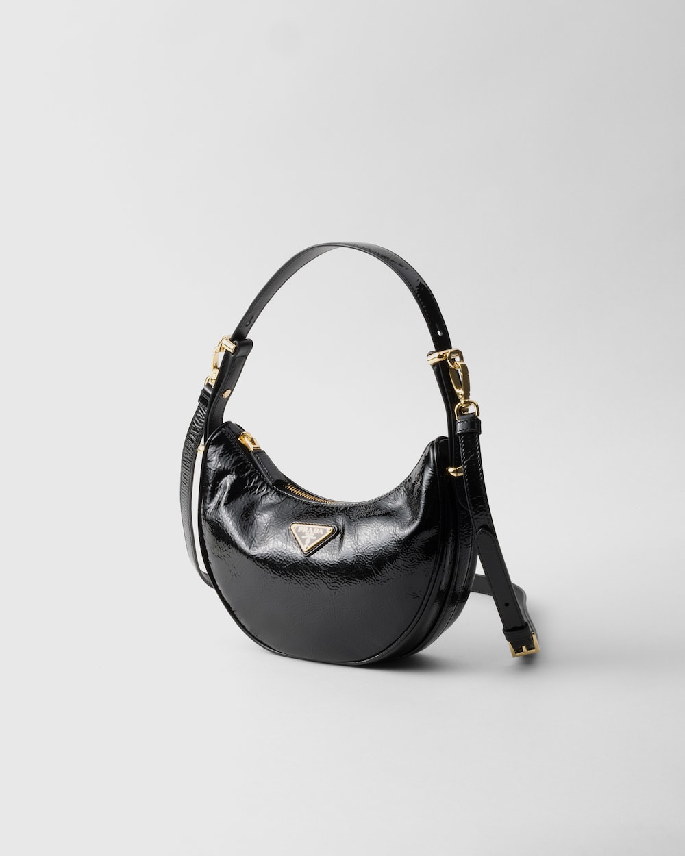 Arqu?? Naplak Patent Leather Shoulder Bag