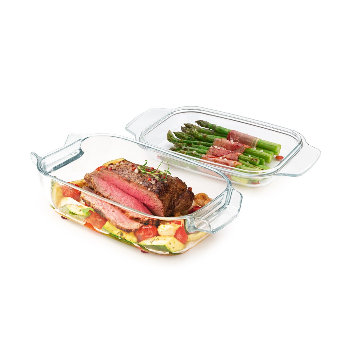 Pekáč s poklopem GrandCHEF 34 x 19 cm, skleněný