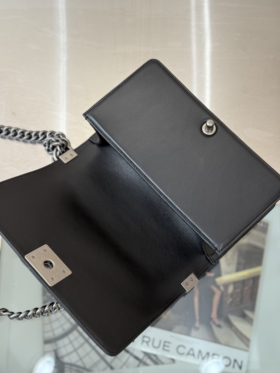 Medium Le Boy Flap Bag - Mocuir