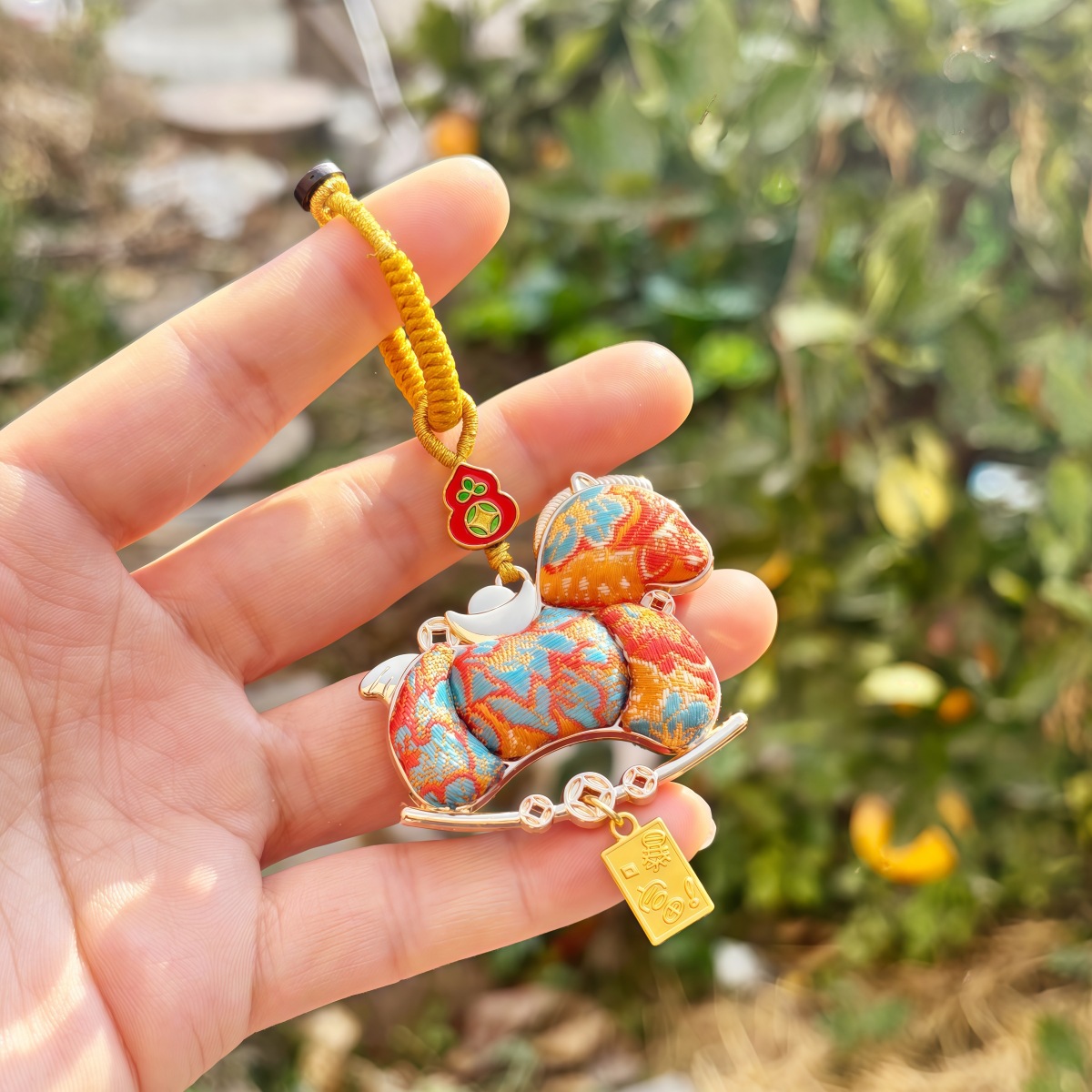 Chinese style embroidery gourd pendant decoration