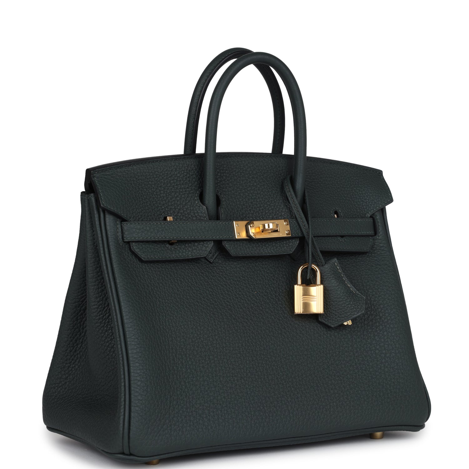 Birkin 25 Vert Fonce Togo Gold Hardware