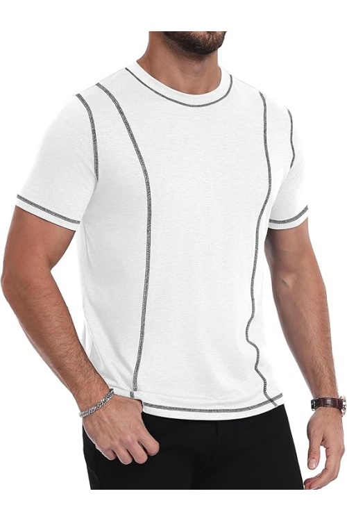 Men's T Shirt Short Sleeve Crew Neck