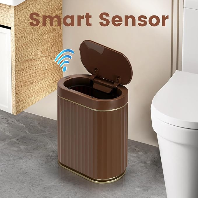 SMARTTOSS Bathroom Motion Sensor Trash can