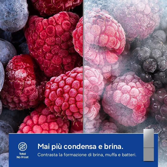 SAMSUNG - Frigorifero combinato RB33B610ESA/EF ClasseE 344lt-SILVER INOX