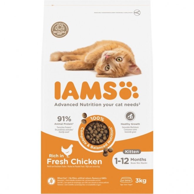 Iams for Vitality Cat Kitten Chicken