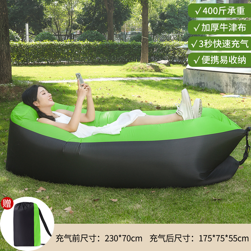 Outdoor Lazy Inflatable Sofa Air Mattress Nap Internet Popular Air Cushion Bed Folding Single Person Portable Camping Chair