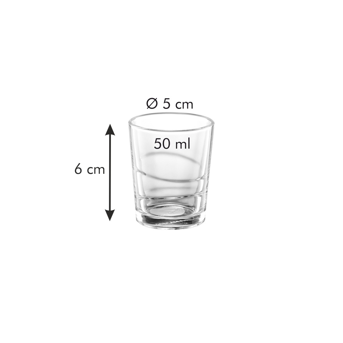 Panák myDRINK 50 ml, 6 ks