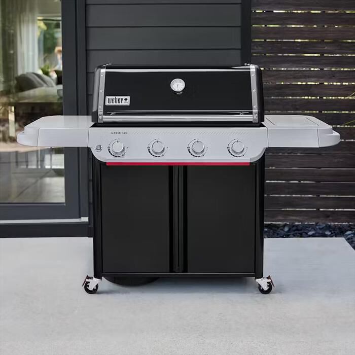 WEBER - Barbecue a 4 bruciatori GENESIS E-415-Nero / Alluminio