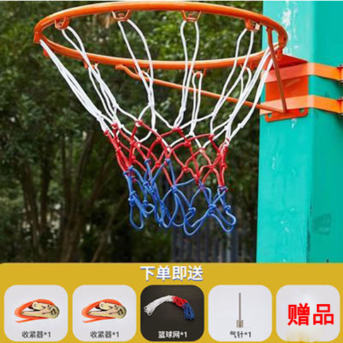 Punch-free hanging basket indoor and outdoor basketball circle basketball frame children's home hanging hollow solid home shooting