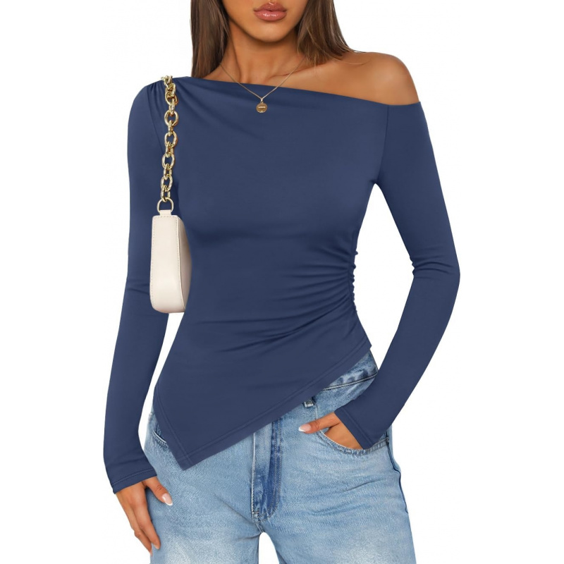 Women's Off The Shoulder Tops 2026 Long Sleeve