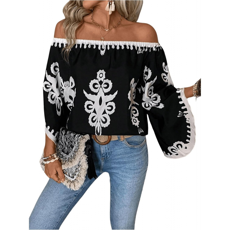 Women's Off The Shoulder Bell Long