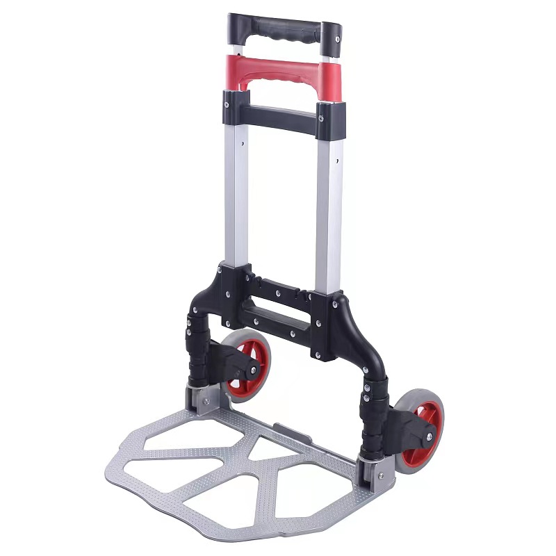 Aluminum folding luggage cart household trolley outdoor portable trolley shopping cart trolley