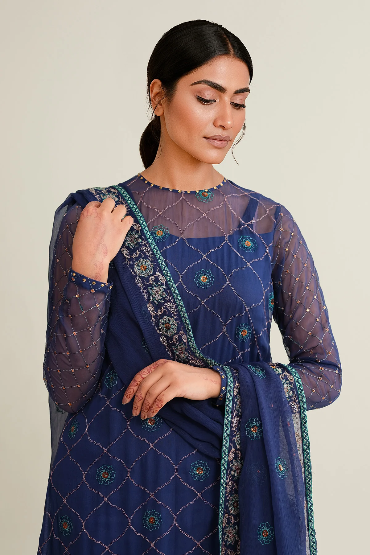 BAMBER CHIFFFON | EMBROIDERED