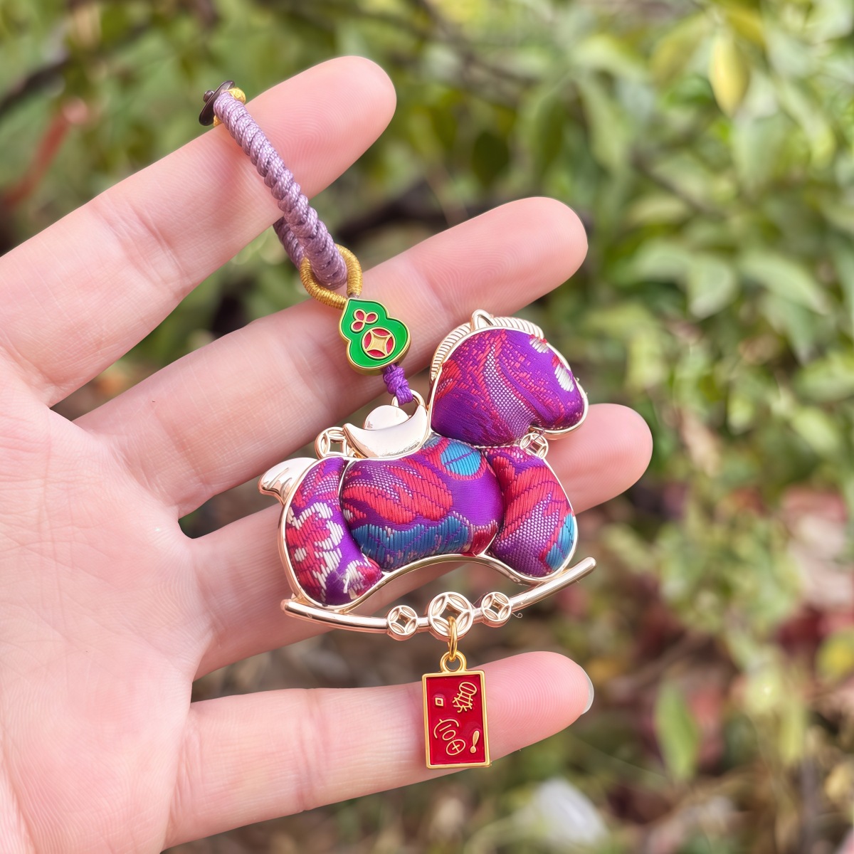 Chinese style embroidery gourd pendant decoration