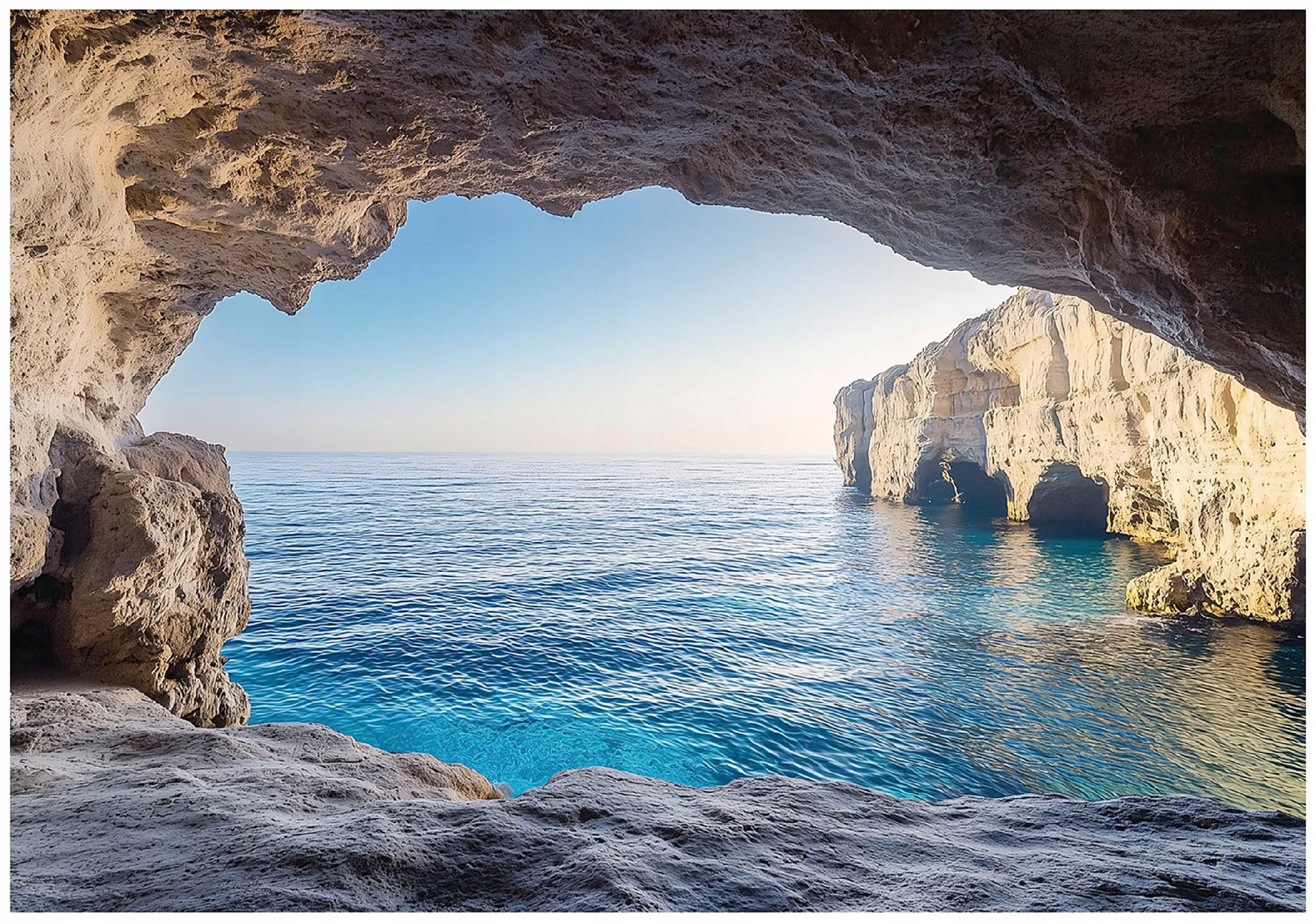Ocean cave 3D landscape wall mural for bedroom or living room,