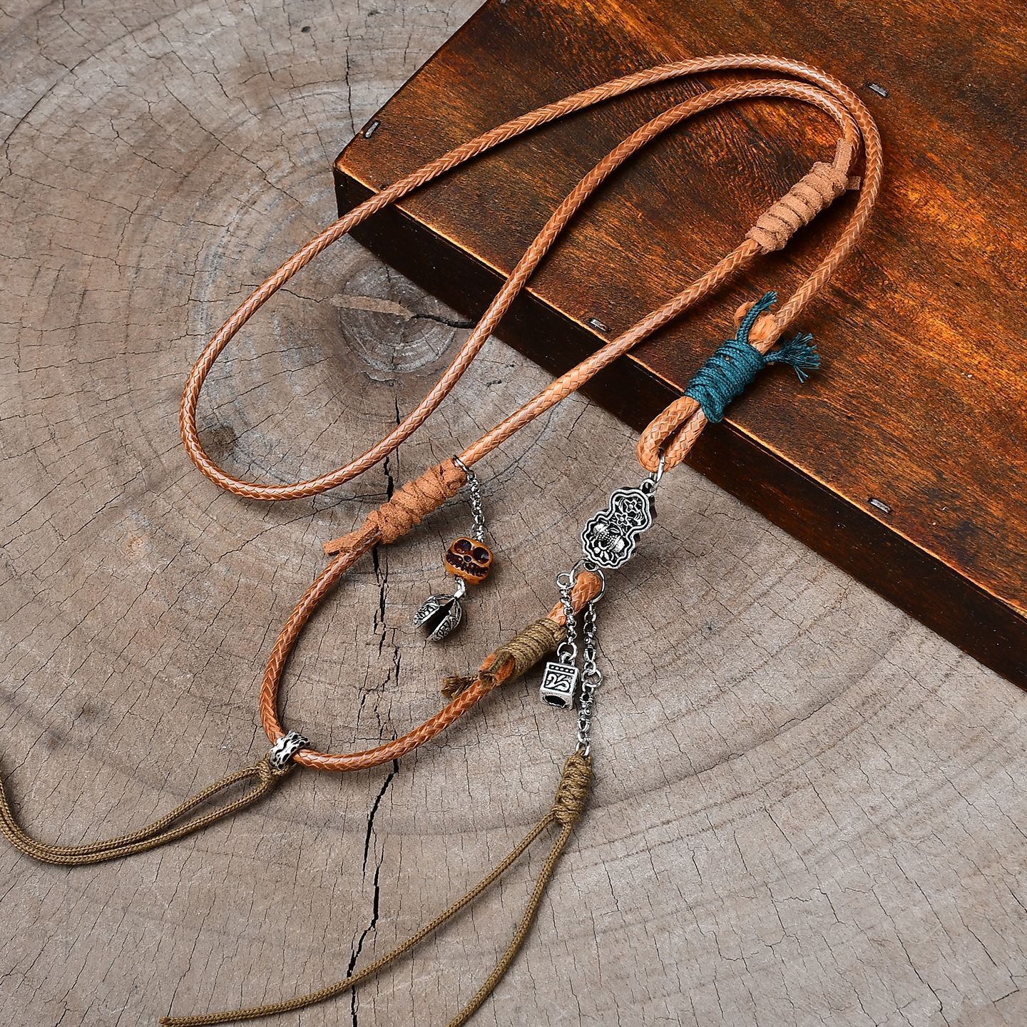 Silver ox bone jewelry versatile style