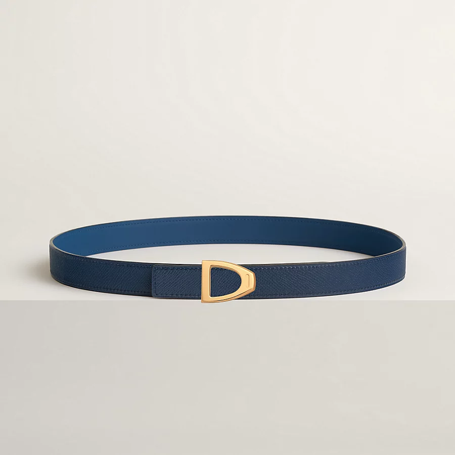 Cavaliere belt buckle & Reversible leather strap 24 mm