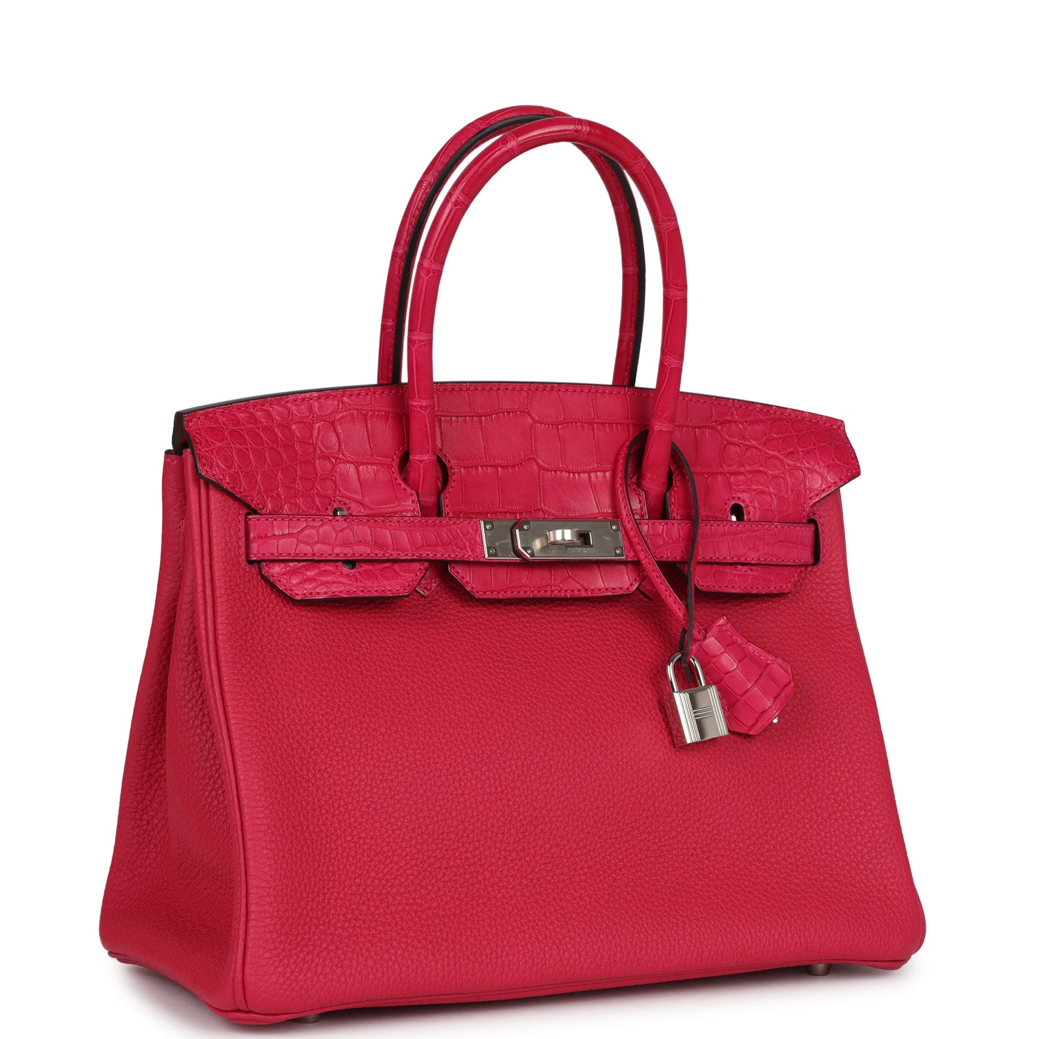 Birkin 30 Framboise Matte Alligator Togo Touch Palladium Hardware