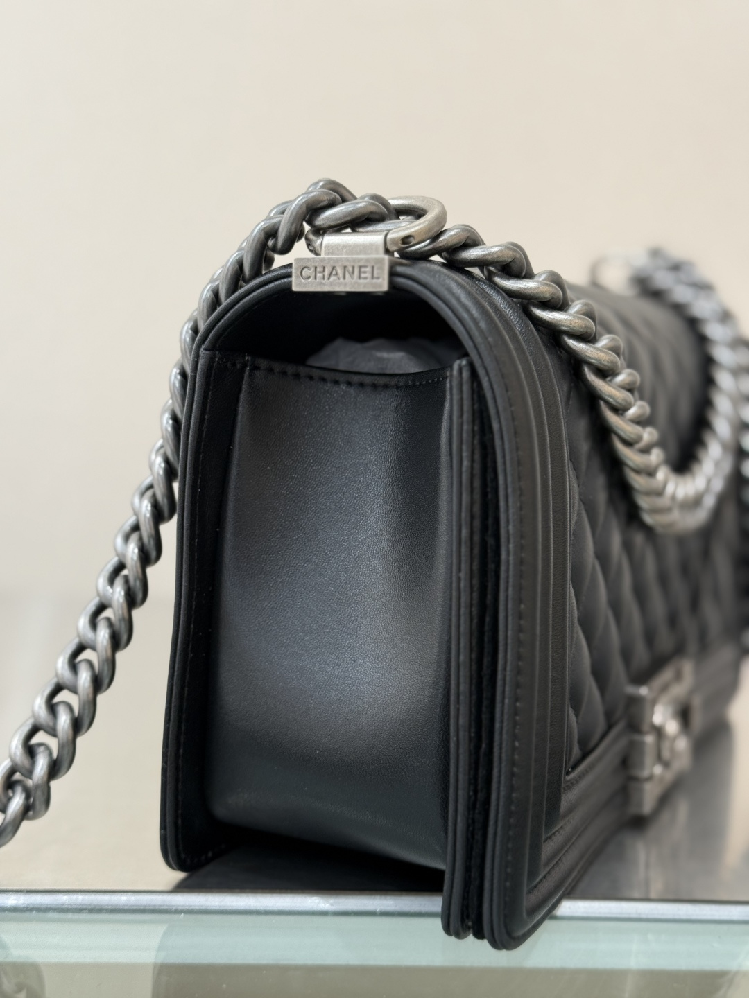 Medium Le Boy Flap Bag - Mocuir