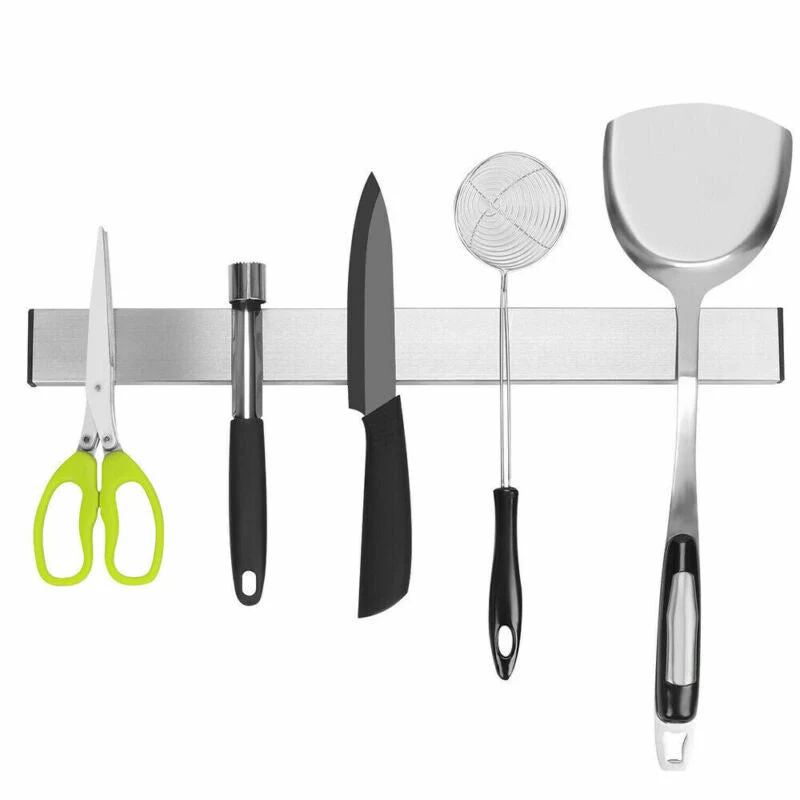 Stainless Steel Magnetic Rack Knife Holder Tool Shelf Magnet