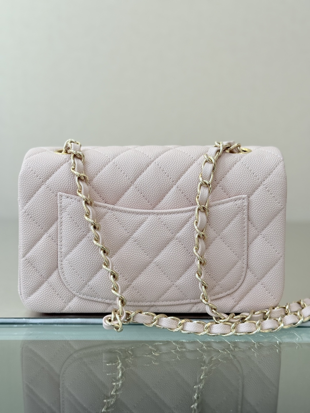 Mini Classic Flap Handbag（Off-White） - Mocuir
