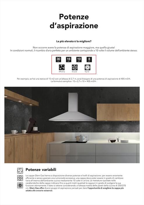 GLEM GAS - Cappa a parete GHP964IX-INOX