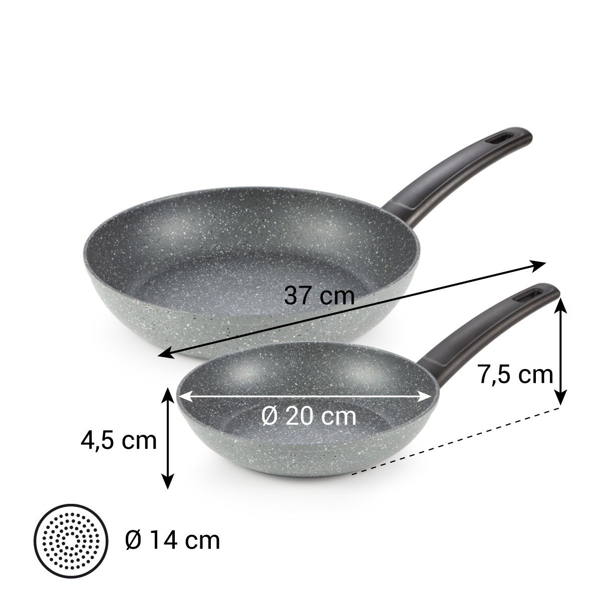 Pánve FineLINE ø 20 a 26 cm, sada 2 ks