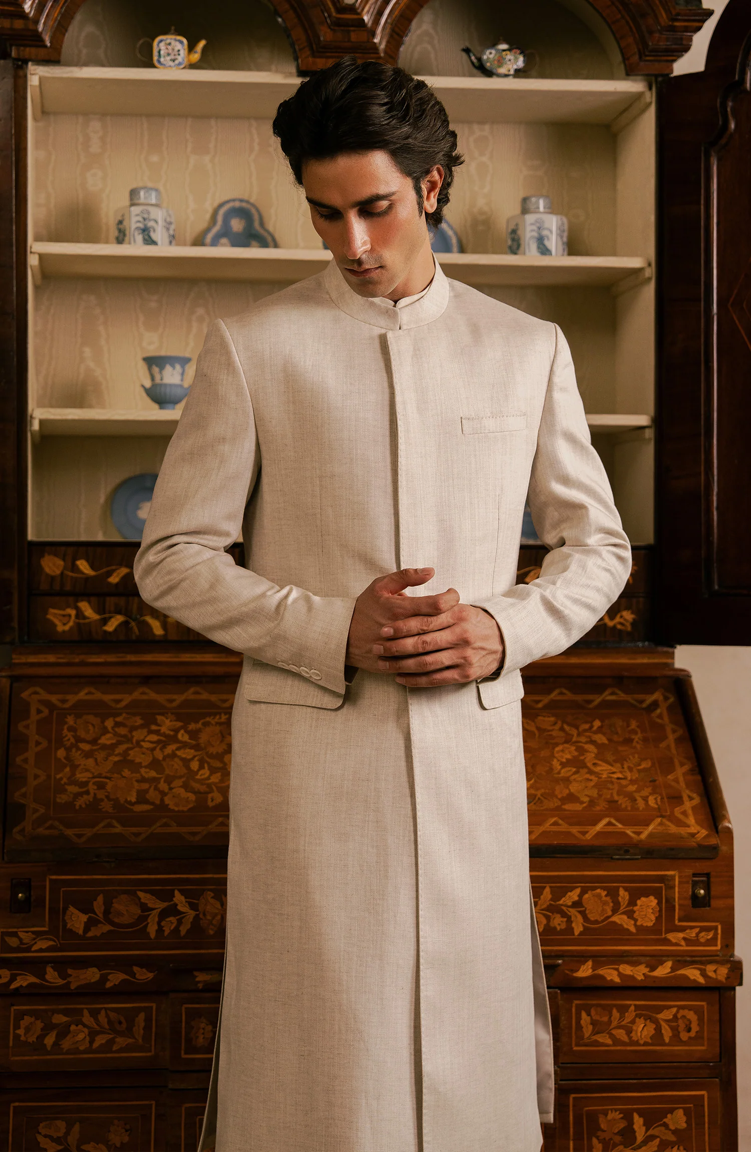 Men Basic Sherwani - SMSH801425